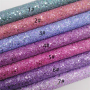 30*134CM Solid Color Ultra Chunky Glitter Leather For Fall