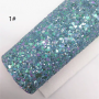 30*134CM Solid Color Ultra Chunky Glitter Leather For Fall