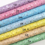 30X134CM Big Silver Sequin Color Mixed Chunky Glitter