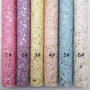30X134CM Gold Sequin Ultra Chunky Glitter Leather