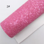 30X134CM Solid Color Chunky Glitter Leather For Fall
