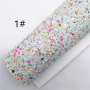 Sequin mixed chunky glitter leather felt backed  