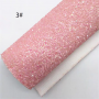 Beads chunky glitter leather felt backed mini rolls
