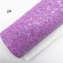 Solid color soft felt backed chunky glitter leather 