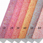 30X134CM Colorful Ultra Chunky Glitter Leather Fabric
