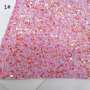 30X134CM Colorful Ultra Chunky Glitter Leather Fabric