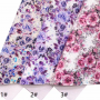30X134CM Rose Pattern Chunky Glitter Leather For Crafts