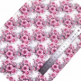 30X134CM Rose Pattern Chunky Glitter Leather For Crafts