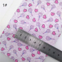 30X134CM Stripes Love Hearts Chunky Glitter Leather