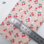 30X134CM Cherry Strawberry Chunky Glitter Leather