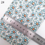 30X134CM Vivid Floral Pattern Chunky Glitter Leather