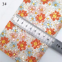 30X134CM Vivid Floral Pattern Chunky Glitter Leather