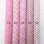 30X134CM Polka Dots Mickey Mouse Pattern Glitter Leather