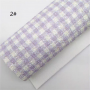 30X134CM Plaid Pattern Chunky Glitter Leather Felt Backing