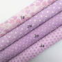 30X134CM Purple Polka Dots Love Hearts Chunky Glitter