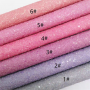 30X134CM Pink Purple Solid Color Chunky Glitter Leather