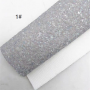 30X134CM Pink Purple Solid Color Chunky Glitter Leather