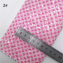 30X134CM Love Hearts Pattern Chunky Glitter Leather