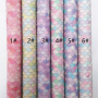 30X134CM Mermaid Scales Pattern Chunky Glitter Leather