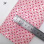 30X134CM Love Hearts Pattern Chunky Glitter Leather