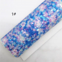 30X134CM Snowflakes Chunky Glitter Leather For Winter
