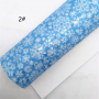 30X134CM Snowflakes Chunky Glitter Leather For Winter