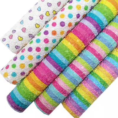 Chunky glitter,Chunky glitter fabric,Glitter for craft,Glitter leather for bows,Glitter leather for hair bows,patterned glitter,patterned glitter fabric