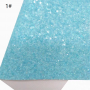 30X134CM Blue Solid Color Chunky Glitter Leather