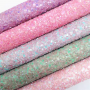 30X134CM Mixed Glitter With Felt Backing For Crafts Bows