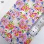 30X134CM Vibrant Floral Chunky Glitter Leather Fabric