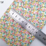 30X134CM Flowers Chunky Glitter Leather Fabric