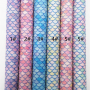 30X134CM Mermaid Scales Chunky Glitter Leather