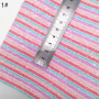 30X134CM Colorful Stripes Chunky Glitter Leather  