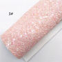 30X134CM  Chunky Glitter Leather For Christmas