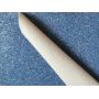 Blue Chunky Glitter Leather With Beads Felt Backing