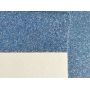 Blue Chunky Glitter Leather With Beads Felt Backing