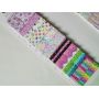 Stripes Pattern Chunky Glitter Leather Felt Backing
