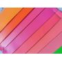 PU Faux Leather Fabric Neon Colors Mini Rolls A4 Sheets