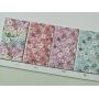 Floral Chunky Glitter Leather With Felt Backing