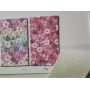 Floral Chunky Glitter Leather With Felt Backing