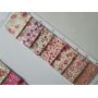 Love Hearts Pattern Chunky Glitter Leather Felt Back