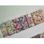 Felt Backing Flower Pattern Chunky Glitter Leather