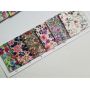 Felt Backing Flower Pattern Chunky Glitter Leather