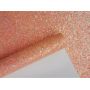 Orange Iridescent Chunky Glitter Leather Felt Backing