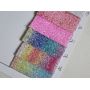 Premium Chunky Glitter Leather Twill Fabric Backing