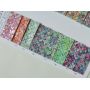 Mermaid Scales Pattern Felt Backing Glitter Leather