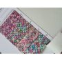 Mermaid Scales Pattern Felt Backing Glitter Leather