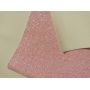 Pink Solid Color Chunky Glitter Leather Felt Backing