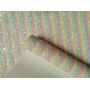 Ombre Chunky Glitter Leather Fabric With Felt Backing