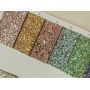 Solid Color Ultra Chunky Glitter Leather With Felt Backing